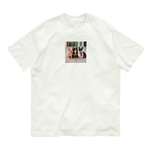 ラブリーナチワワトリオの冒険 Organic Cotton T-Shirt