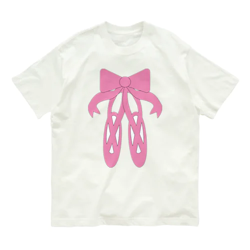 ピンクのバレエシューズ Organic Cotton T-Shirt