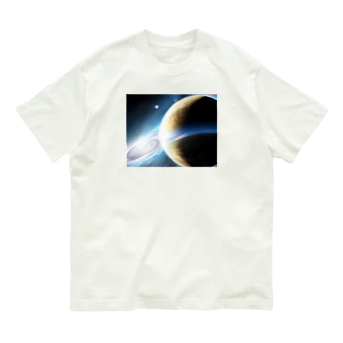 宇宙へGo!新人類誕生！ オーガニックコットンTシャツ