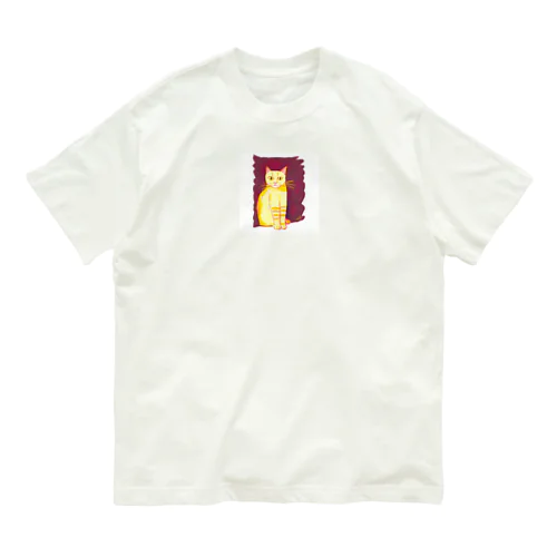 太陽に照らされている猫 Organic Cotton T-Shirt