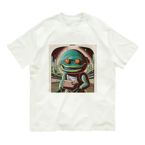 宇宙人シリーズ オーガニックコットンTシャツ