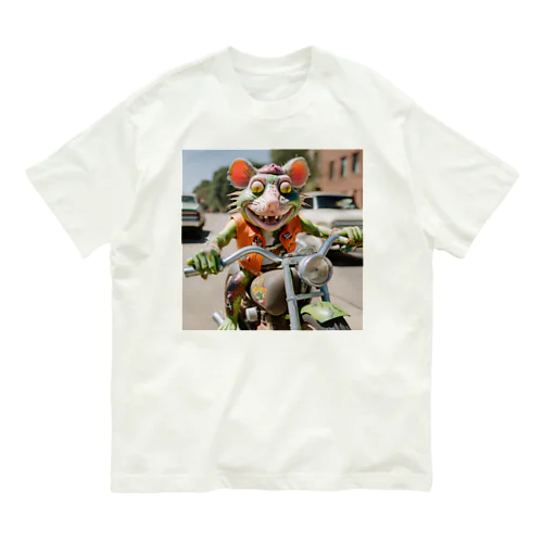 バイクに乗ったラットフィンク Organic Cotton T-Shirt