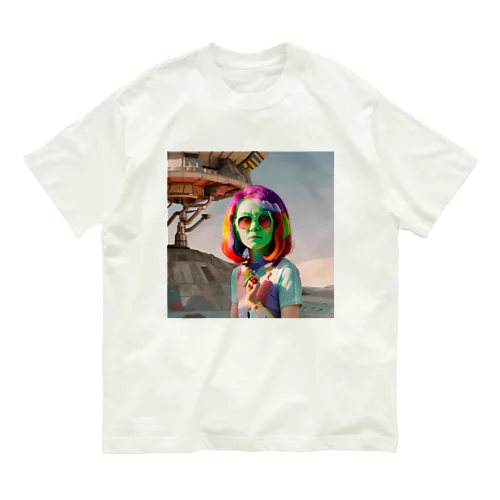 宇宙人シリーズ オーガニックコットンTシャツ