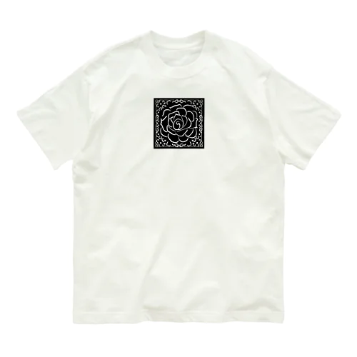 黒い薔薇 Organic Cotton T-Shirt