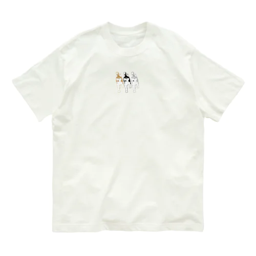 ３カラーのハスキー Organic Cotton T-Shirt