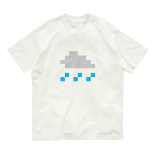 ドット絵 お天気マークグッズ オーガニックコットンTシャツ