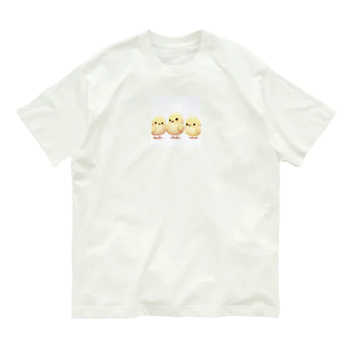 ひよこ３兄弟 オーガニックコットンTシャツ