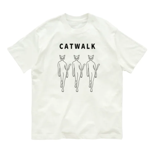 キャットウォーク オーガニックコットンTシャツ