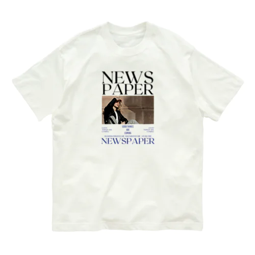 NEWS PAPER オーガニックコットンTシャツ