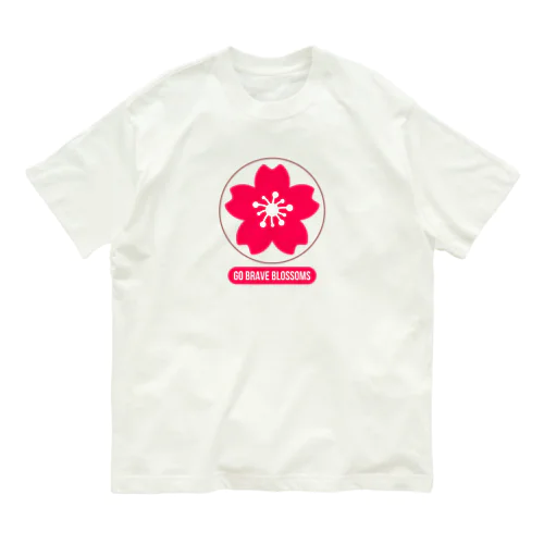 ラグビー日本代表　桜エンブレム オーガニックコットンTシャツ