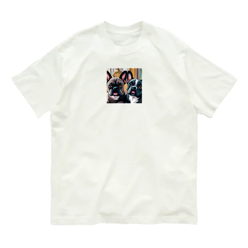 ワンちゃん仲良し物語 Organic Cotton T-Shirt