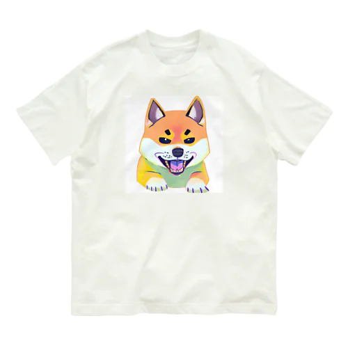 かっこいい柴犬くん Organic Cotton T-Shirt