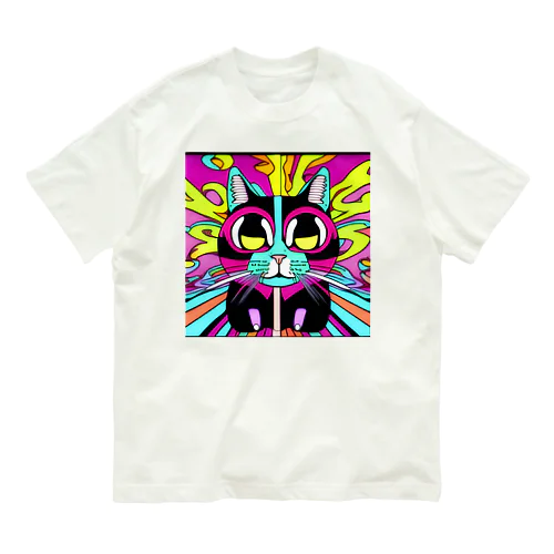 Japan Cat #6 オーガニックコットンTシャツ