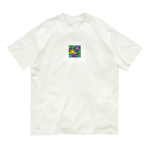 アマガエルのイラストグッズ Organic Cotton T-Shirt