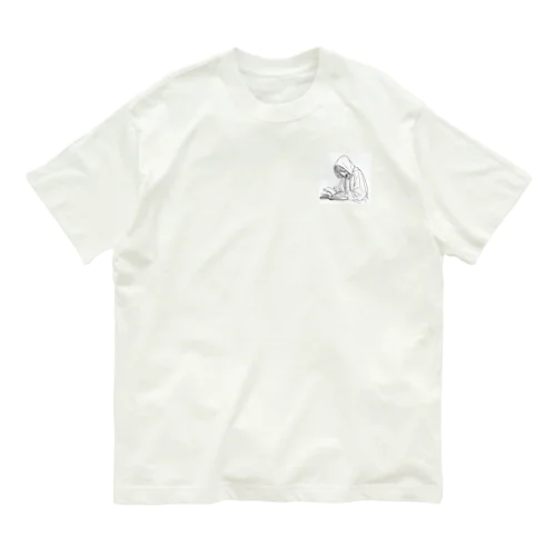 シンプルライフ　ー読書をする人ー Organic Cotton T-Shirt