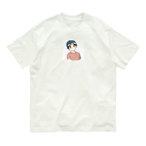 はにかむ　男の子　 Organic Cotton T-Shirt