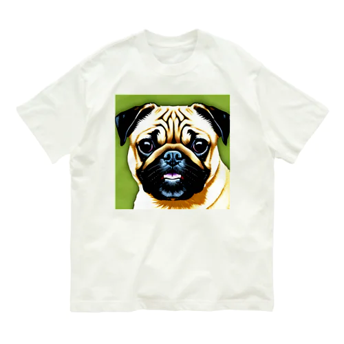 癒しのパグ Organic Cotton T-Shirt