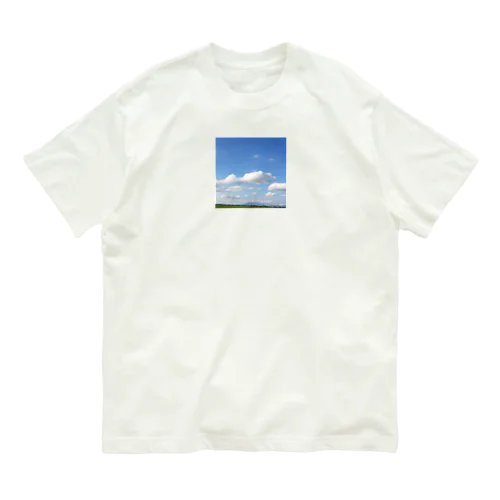 青空のふんわり雲 オーガニックコットンTシャツ