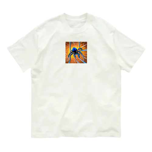 ドット絵　クモ　スパイダー　ピクセル画像 Organic Cotton T-Shirt