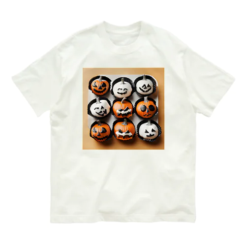 ハロウィンお菓子なキャラクターズ Organic Cotton T-Shirt