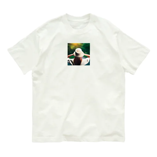 麦わら女子 オーガニックコットンTシャツ