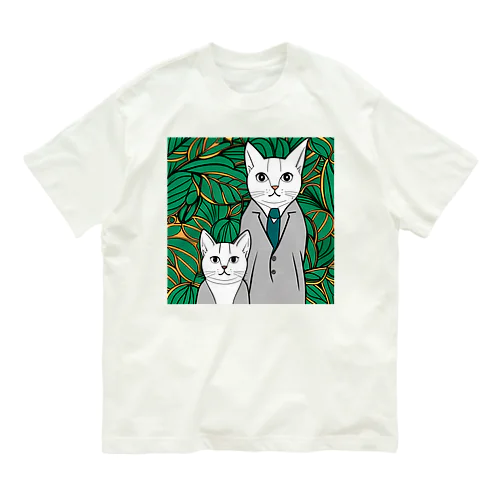 2匹の猫 Organic Cotton T-Shirt