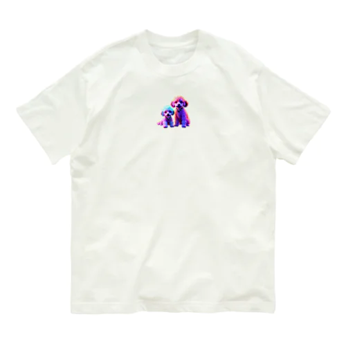 ネオントイプードル オーガニックコットンTシャツ