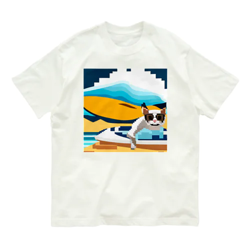 サーファー猫 Organic Cotton T-Shirt