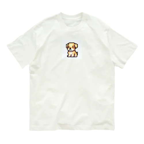 ドット絵の子犬 Organic Cotton T-Shirt