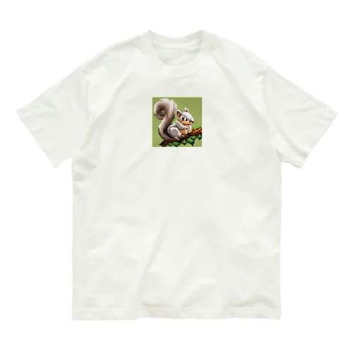 ドット絵のりすくん Organic Cotton T-Shirt