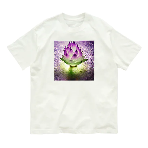 紫の蓮 Organic Cotton T-Shirt