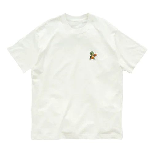 曲がりもののバスケ亀 コウ君 Organic Cotton T-Shirt