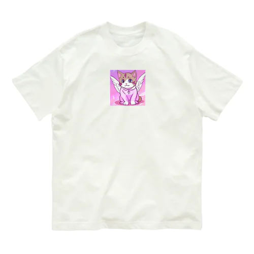 天使の猫ちゃん Organic Cotton T-Shirt