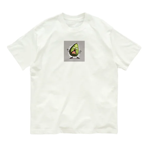 アングリーダンシングアボカド オーガニックコットンTシャツ