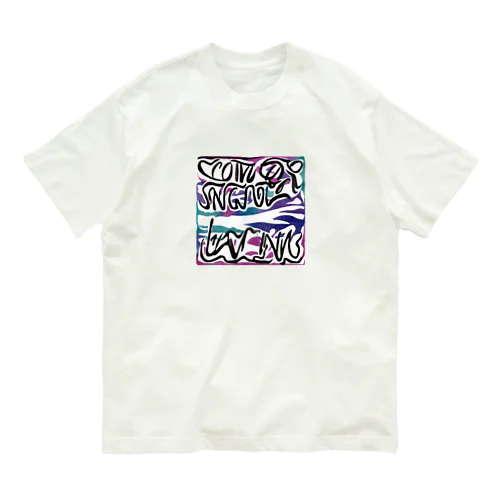 ロゴ　テキスト Organic Cotton T-Shirt