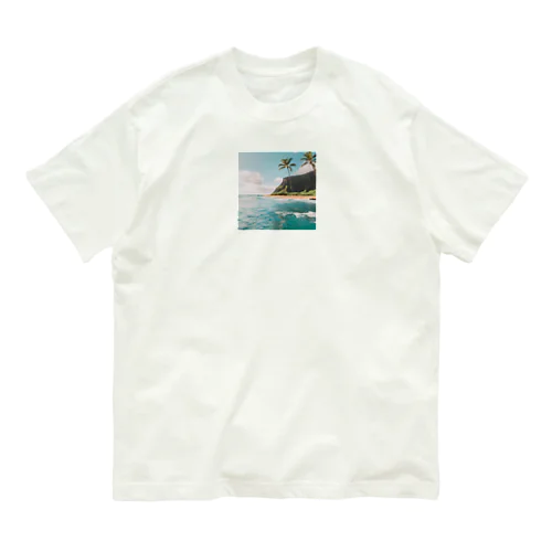 南国の海イラストグッズ Organic Cotton T-Shirt