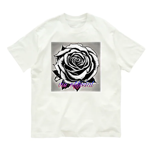 BLACK_rose Organic Cotton T-Shirt