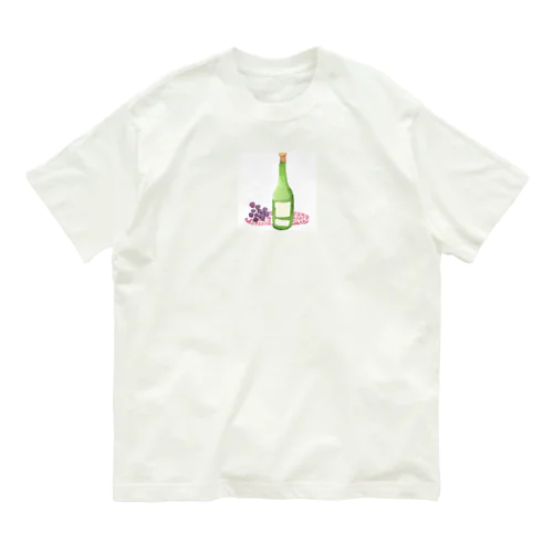 シンプルワインボトル Organic Cotton T-Shirt