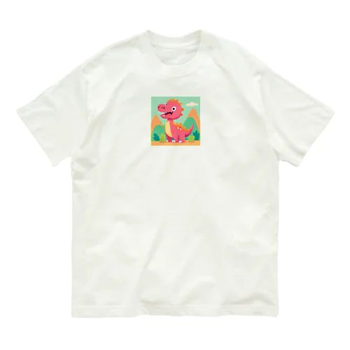 皆んな大好きサウルスくん Organic Cotton T-Shirt