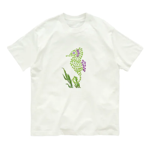 花タツノオトシゴ オーガニックコットンTシャツ Organic Cotton T-Shirt