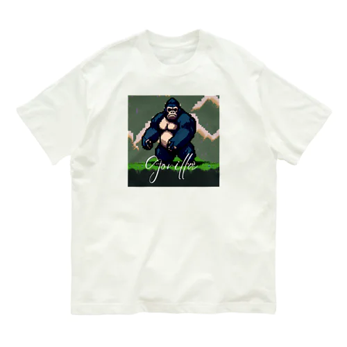 ドット絵のゴリラ Organic Cotton T-Shirt