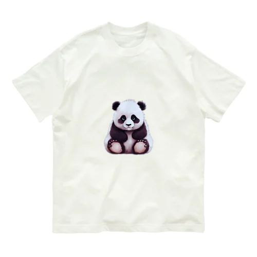 太々しいパンダ Organic Cotton T-Shirt