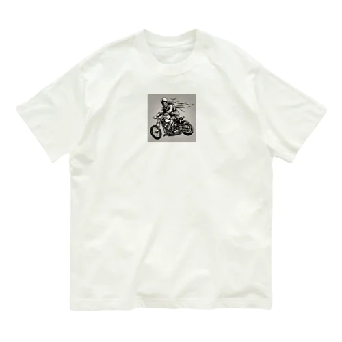 バイクチョッパー走ってる姿渋い Organic Cotton T-Shirt