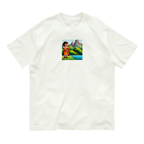 ドット絵のディジュリドゥ オーガニックコットンTシャツ