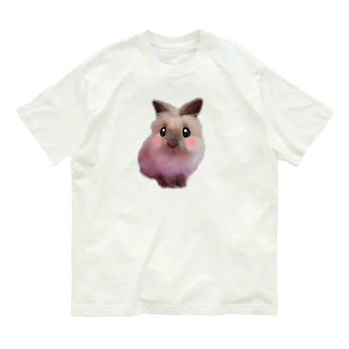 うさぎもかどの小雪くん オーガニックコットンTシャツ