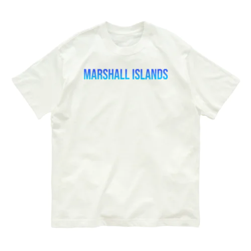 マーシャル諸島 ロゴブルー オーガニックコットンTシャツ
