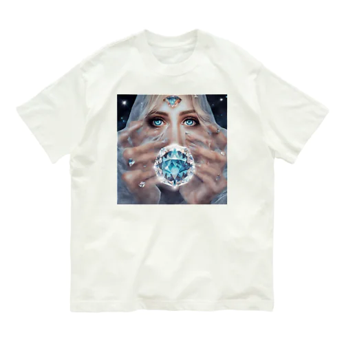 ダイヤモンド女性と神秘 Organic Cotton T-Shirt