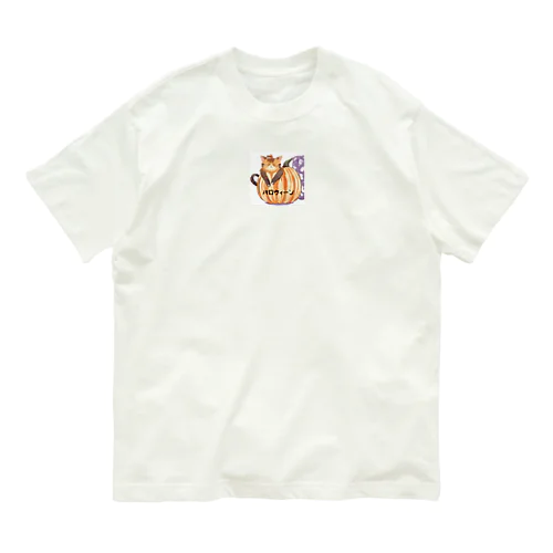 パンプキンキャット Organic Cotton T-Shirt