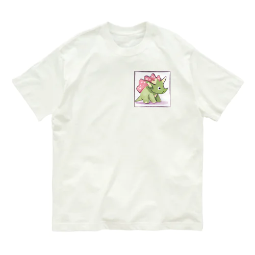 トリケラトプスくん Organic Cotton T-Shirt