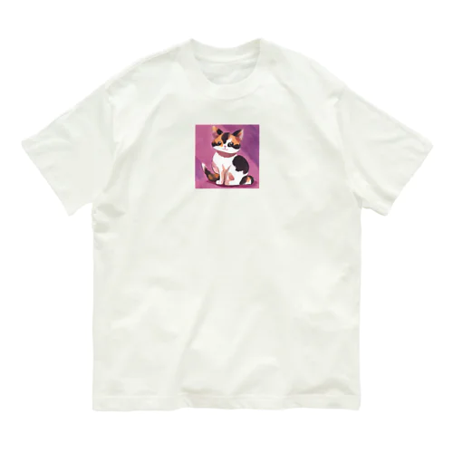 かわいい　三毛猫　グッズ Organic Cotton T-Shirt